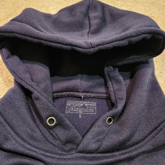 Patagonia Summit Road Navy Blue Hoodie Sweater Mens Small - Picture 4 of 4